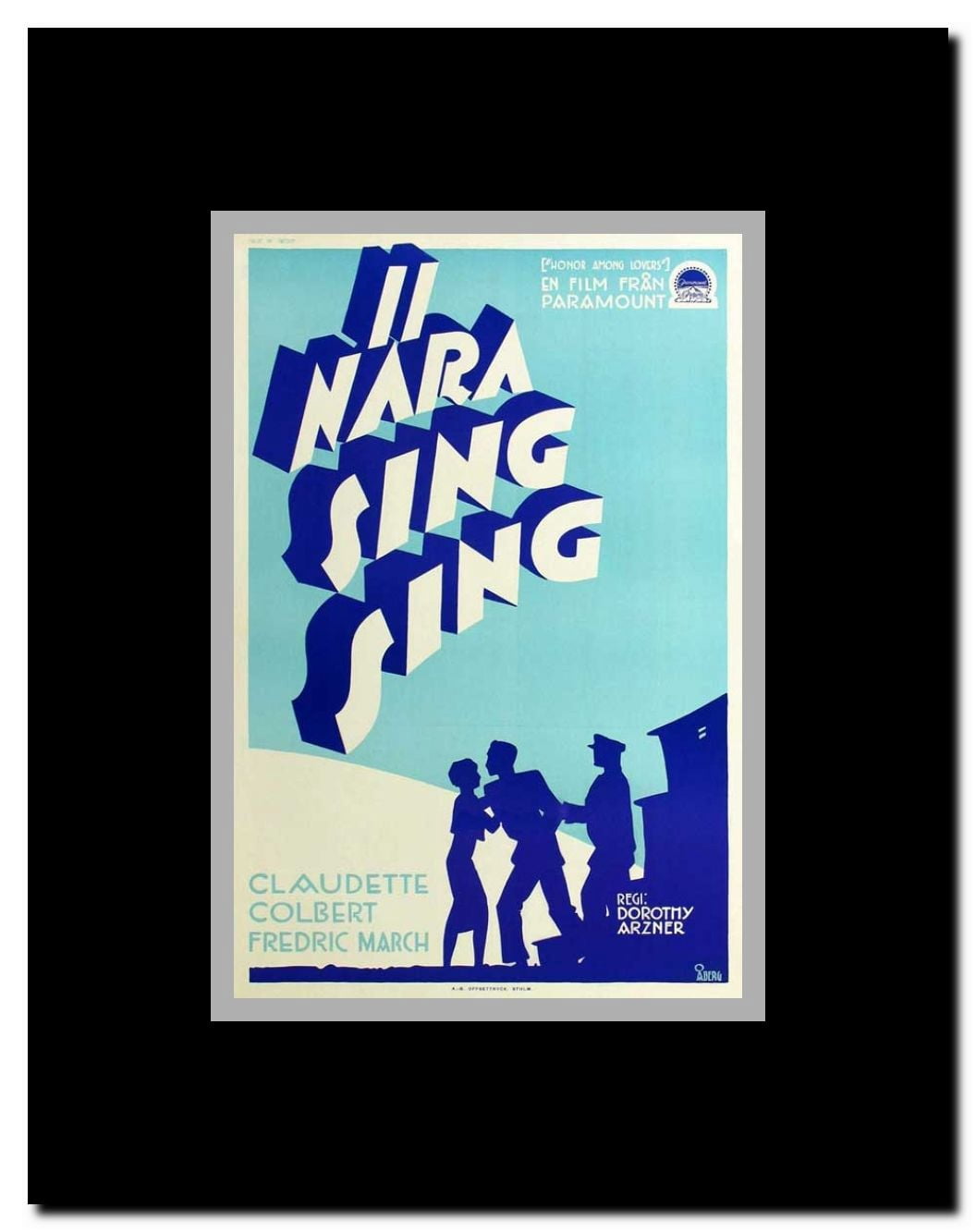 Honor Among Lovers Framed Movie Poster