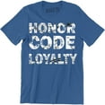 thumbnail image 1 of Honor Code Loyalty Military Army American Veteran Flag Loyal Men's T-Shirt, 1 of 4