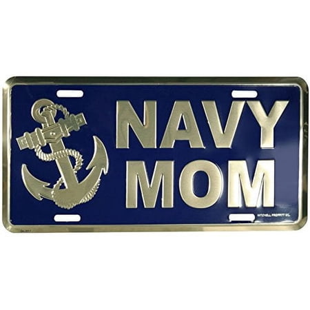 Honor Country Navy Mom License Plate