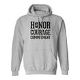 thumbnail image 1 of Honor Courage Commitment Adult Hooded Sweatshirt, 1 of 3
