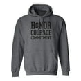 thumbnail image 1 of Honor Courage Commitment Adult Hooded Sweatshirt, 1 of 3