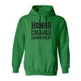 thumbnail image 1 of Honor Courage Commitment Adult Hooded Sweatshirt, 1 of 3