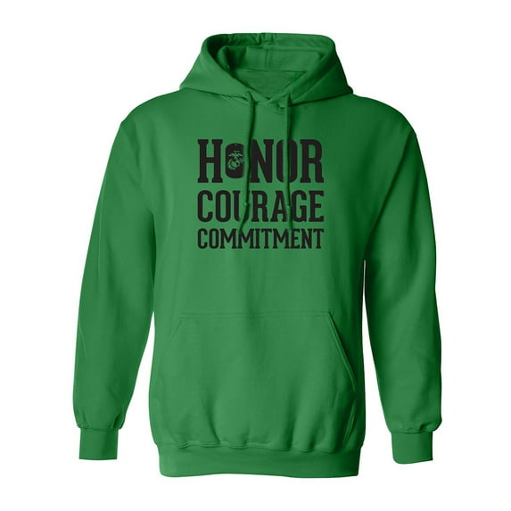 Honor Courage Commitment Adult Hooded Sweatshirt