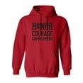 thumbnail image 1 of Honor Courage Commitment Adult Hooded Sweatshirt, 1 of 3