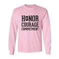 thumbnail image 1 of Honor Courage Commitment Adult Long Sleeve T-shirt, 1 of 3