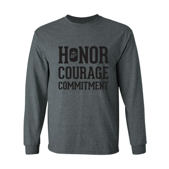 Honor Courage Commitment Adult Long Sleeve T-shirt