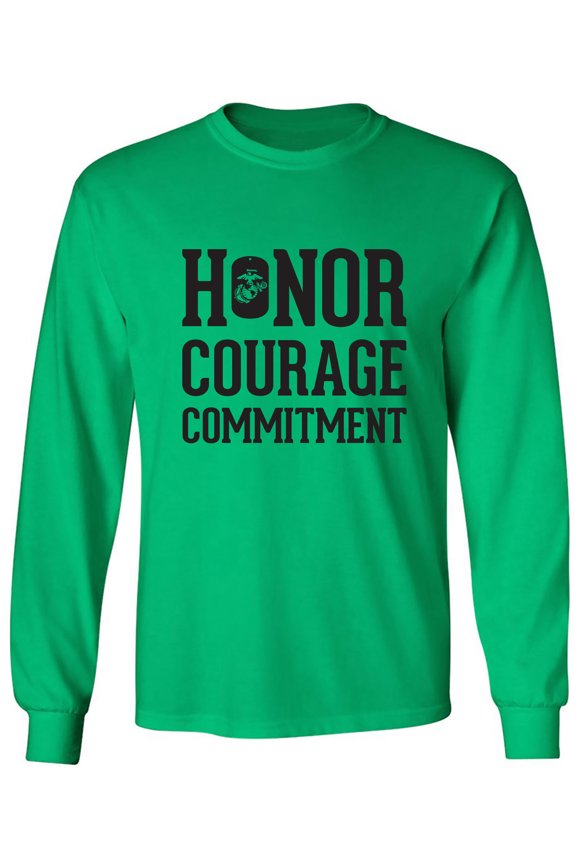 Honor Courage Commitment Adult Long Sleeve T-shirt