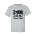 thumbnail image 1 of Honor Courage Commitment Adult Short Sleeve T-shirt, 1 of 4