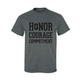 thumbnail image 1 of Honor Courage Commitment Adult Short Sleeve T-shirt, 1 of 4