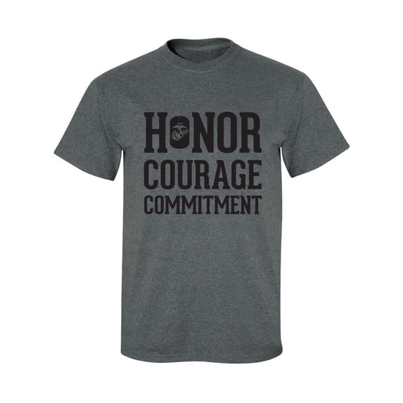 Honor Courage Commitment Adult Short Sleeve T-shirt