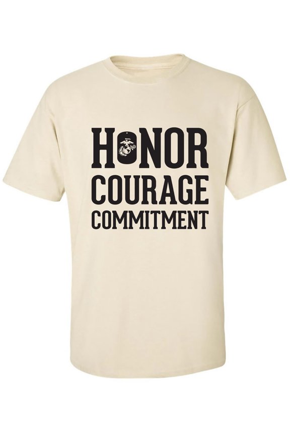 Honor Courage Commitment Adult Short Sleeve T-shirt