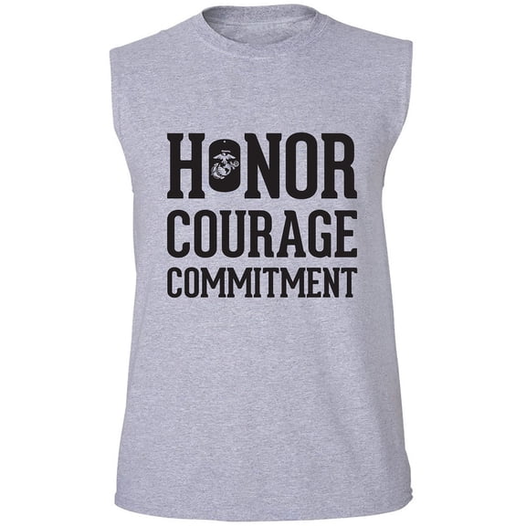Honor Courage Commitment Adult Sleeveless Tee