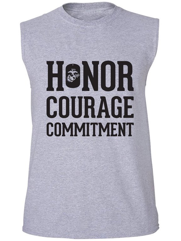 Honor Courage Commitment Adult Sleeveless Tee