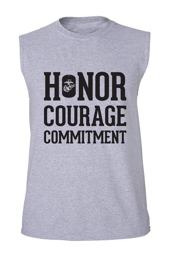 Honor Courage Commitment Adult Sleeveless Tee