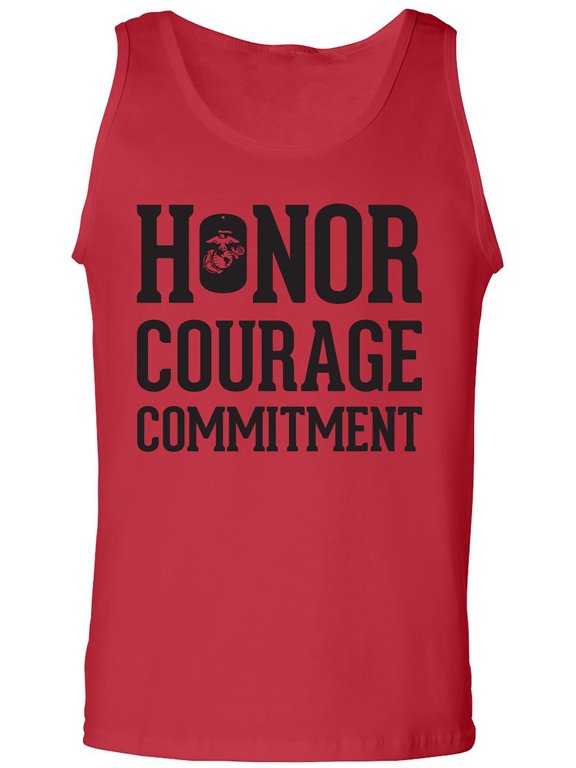 Honor Courage Commitment Adult Tank Top