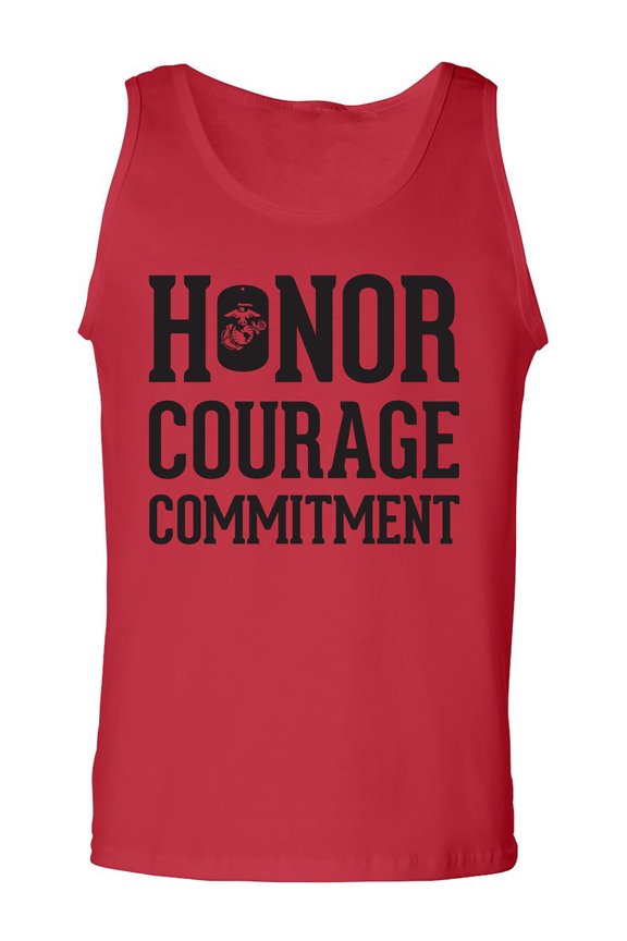 Honor Courage Commitment Adult Tank Top