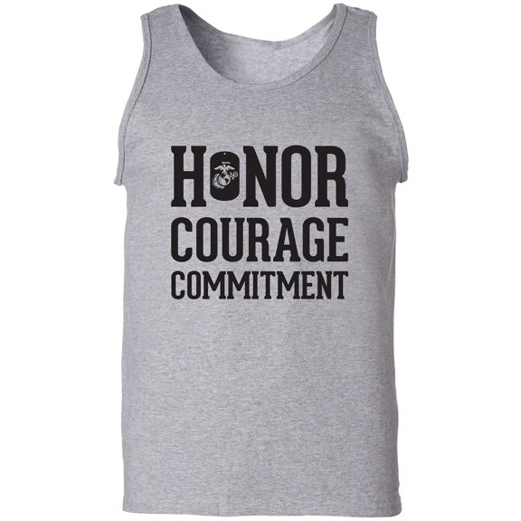 Honor Courage Commitment Adult Tank Top