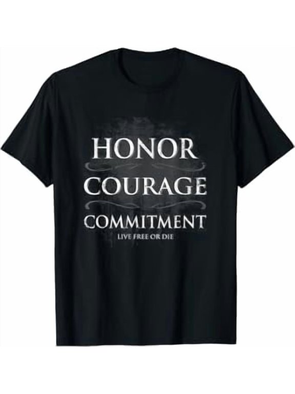 Honor Courage Commitment Statement T-Shirt