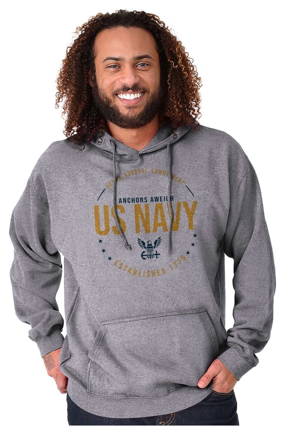 Honor Courage Commitment US Navy Hoodie Sweatshirt Women Men Brisco Brands S