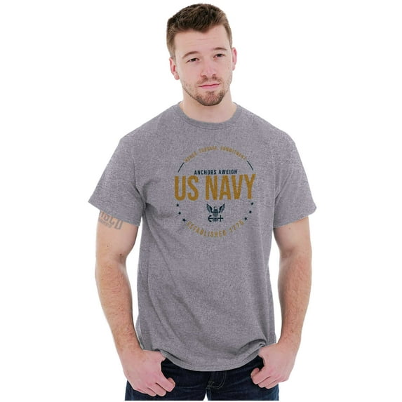 Honor Courage Commitment US Navy Men's Graphic T Shirt Tees Brisco Brands S