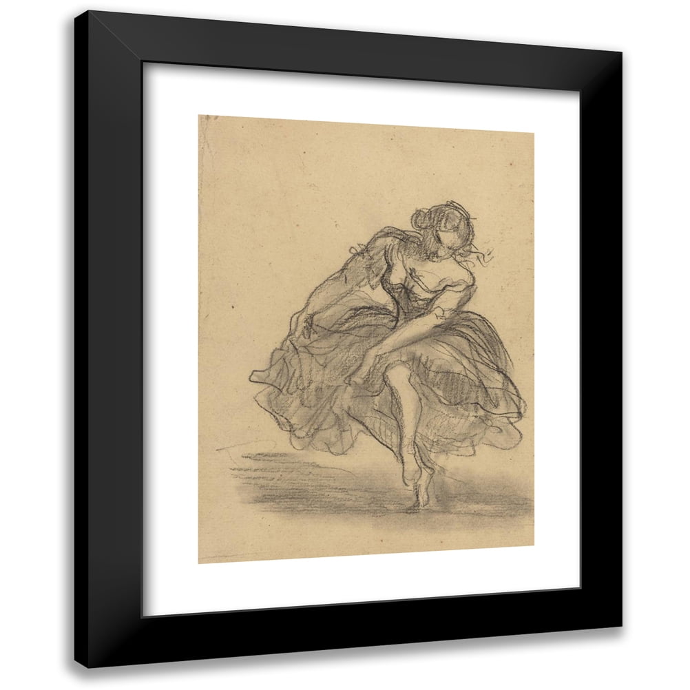 Honoré Daumier 11x14 Black Modern Framed Museum Art Print Titled - Dancer