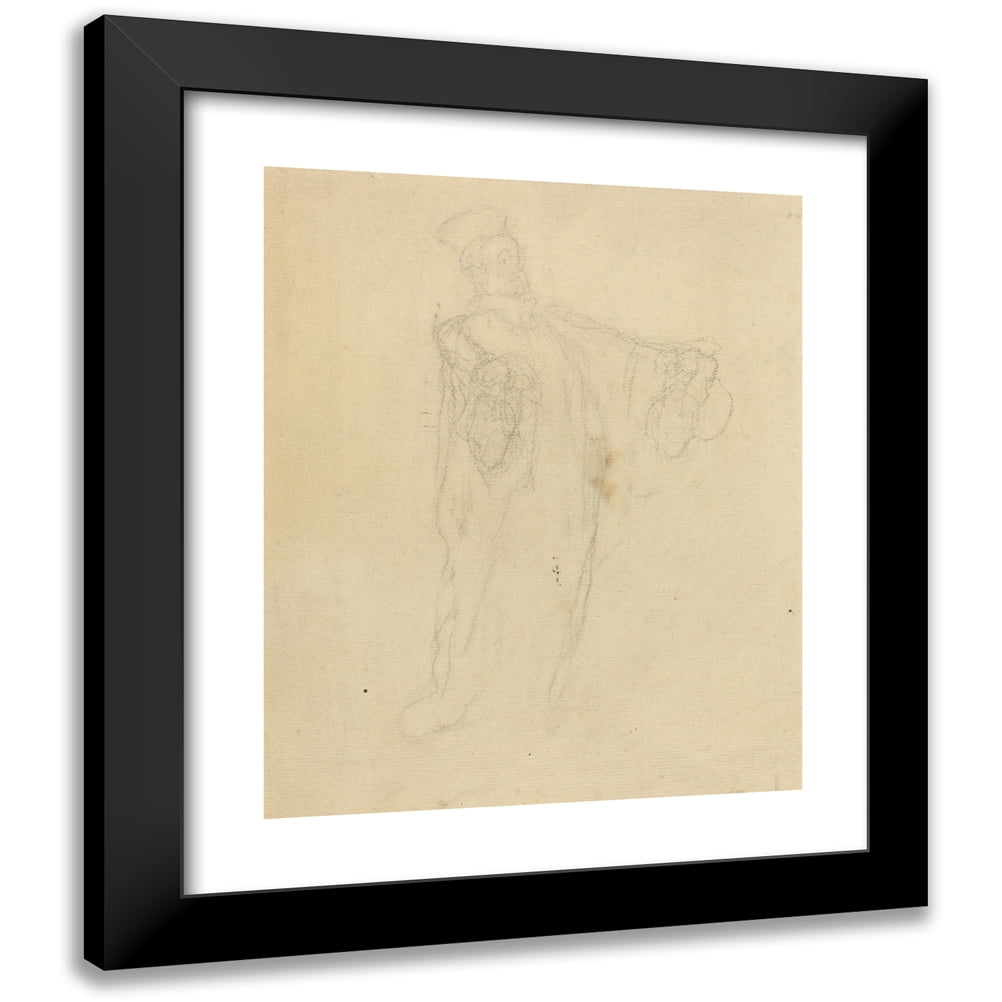 Honoré Daumier 12x14 Black Modern Framed Museum Art Print Titled - Lawyer
