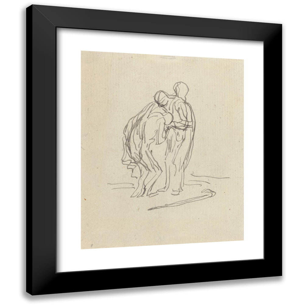 Honoré Daumier 15x18 Black Modern Framed Museum Art Print Titled - The Prodigal Son V
