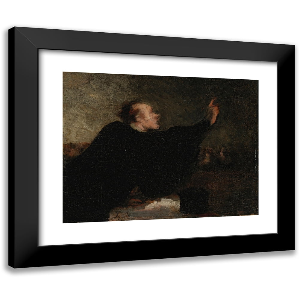 Honoré Daumier 18x15 Black Modern Framed Museum Art Print Titled - Plaidant Lawyer (1853-54)
