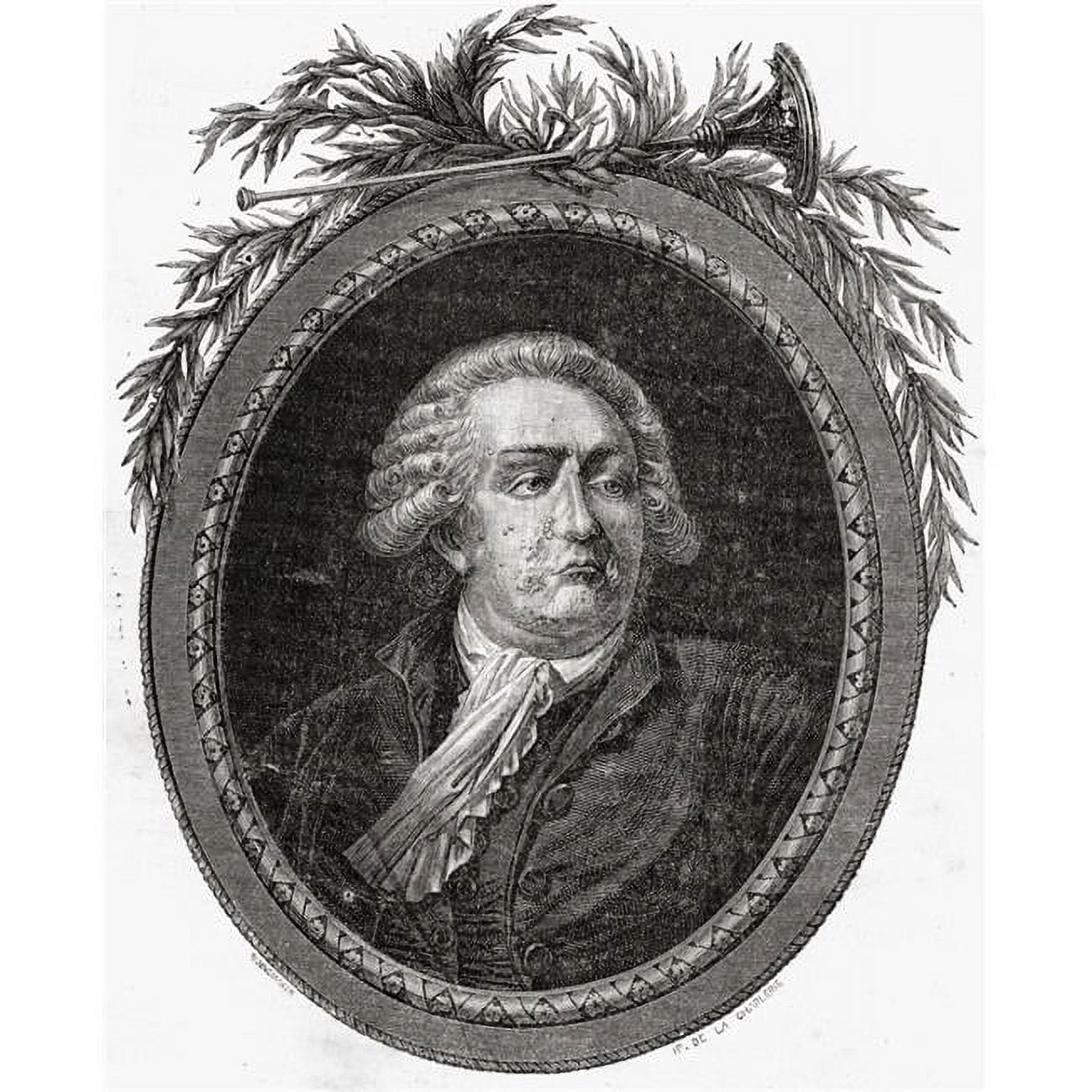 Honor- Gabriel Riqueti Comte De Mirabeau - 1749-1791 French Revolutionary Statesman Engraved by Pannemaker-Ligny After De La Charlerie From Histoire De La Revolution Francaise by Loui