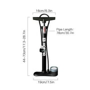 Bicycle Floor Pump 160PSI Bike Air Pump with Gauge Presta & Schrader Valves Tire Tube Inflator with Multifunction Ball Bike Tire Pump Cycling Air Inflator