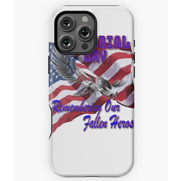 Honor Our Troops Memorial Day Phone Case for iPhone 16 15 14 13 12 11 Pro Max Minimalist Phone