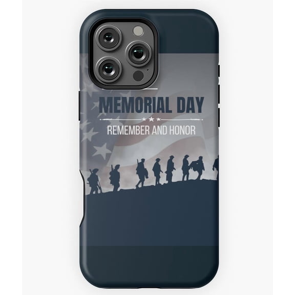 Honor Our Troops Memorial Day Phone Case for iPhone 16 15 14 13 12 11 Pro Max Trendy Phone M97