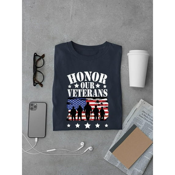 Honor Our Veterans T-shirt Men's -SmartPrintsInk Designs