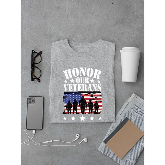 Honor Our Veterans T-shirt Men's -SmartPrintsInk Designs