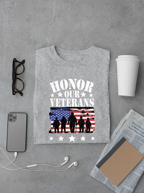 Honor Our Veterans T-shirt Men's -SmartPrintsInk Designs