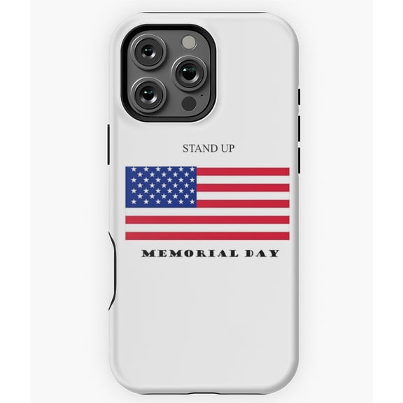 Honor Our Vets Memorial Day Gift Phone Case for iPhone 16 15 14 13 12 11 Pro Max