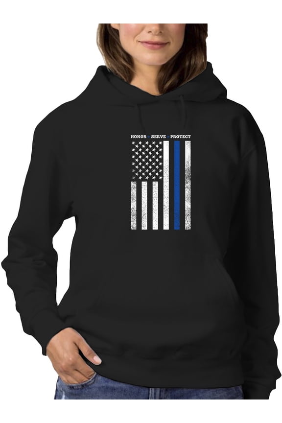 Honor Serve Protect Hoodie Women -GoatDeals Designs, Female Large