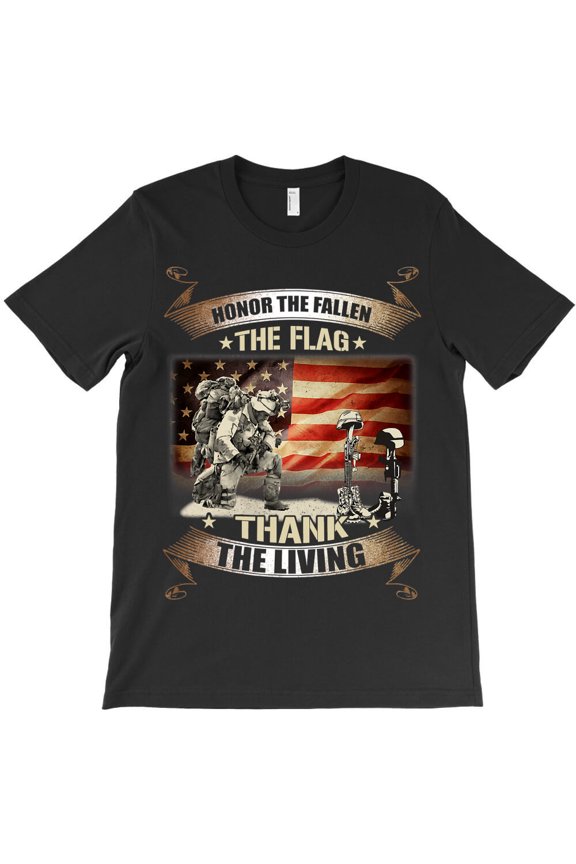 Honor The Fallen Thank The Living, Memorial Day Veteran Day Military G2369 Unisex T-Shirt, Up to Size 5XL