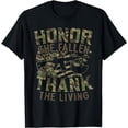thumbnail image 1 of Honor The Fallen Thank The Living USA Flag Memorial Day T-Shirt, 1 of 4