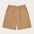 thumbnail image 1 of Honor The Gift Men's Baldwin Wool Blend 9.5" Inseam Long Shorts (Large, Khaki), 1 of 4
