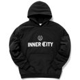 thumbnail image 1 of Honor The Gift Men's Chainstitch Embroidered Inner City Insulated Puff Hoodie (Small, Black), 1 of 7