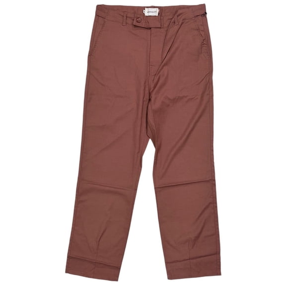 Honor The Gift Men's Inglewood Trouser Relaxed Baggy Flare Fit Pants (30, Peach (Red Rust))