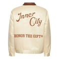 thumbnail image 1 of Honor The Gift Men's Inner City Neighborhood Satin Quilted Jacket (Small, Cream), 1 of 8