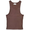 thumbnail image 1 of Honor The Gift Men's LA Embroidered HTG Logo Ribbed Knit Tank Top Shirt (Small, Hickory (Brown Wash)), 1 of 2
