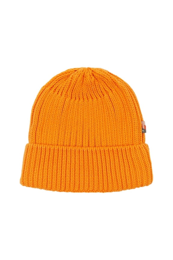 Honor The Gift Men's Marvin Cotton Rib Knit Skull Beanie (Orange)