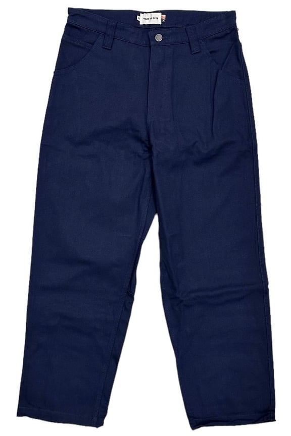 Men's The Fairfax Baggy Relaxed Fit Heavyweight Canvas Twill Pants (30, Navy)