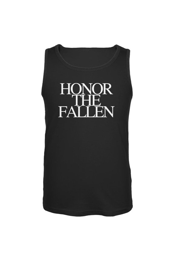 Honor the Fallen Black Adult Tank Top - Small