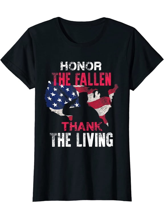 Honor the Fallen Veteran Themed Military Support T Shirt T-Shirt