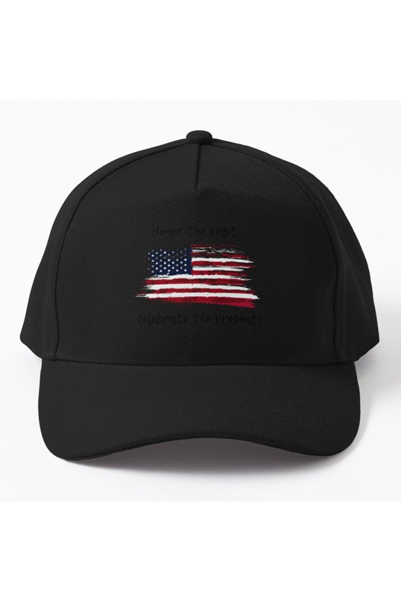 Honor the Past Celebrate Present Baseball Cap, Heritage Appreciation Statement Design, Classic Hat