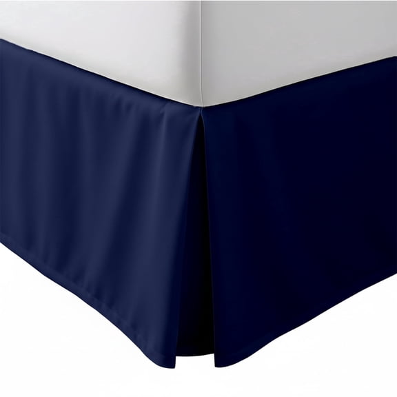 HonorHut Bed Skirt Spring Frame Cover Dust Ruffle Shrinkage Fade Resistant skirt for bed Easy to Stall 54x75Inches Blue